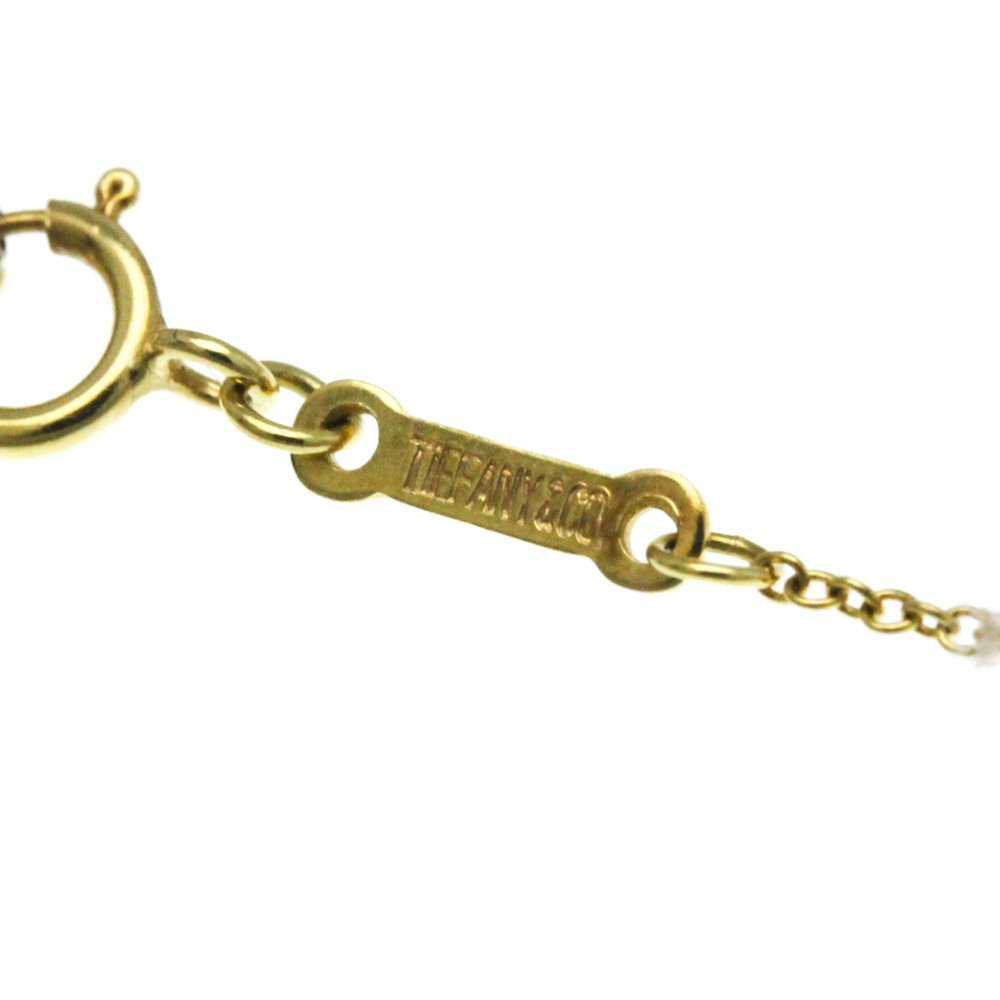 TIFFANY Yellow Gold Letter Necklace 18K Fashion Pendant (Gold) - Picture 7 of 16
